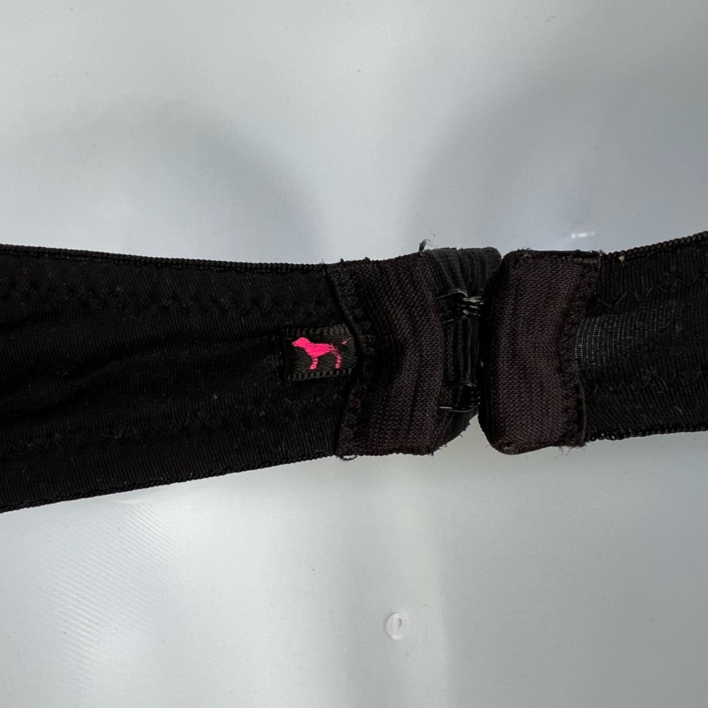 Victoria Secret "PINK" black wear everywhere demi size 34D - Picture 7 of 7